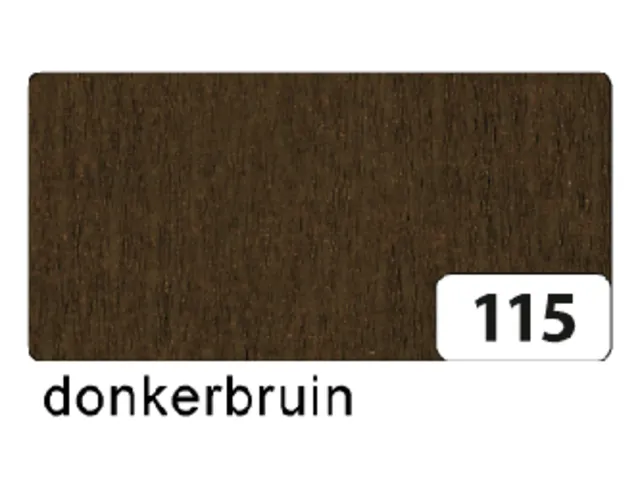 Crêpepapier Folia 50x250cm 10vel 115 chocoladebruin