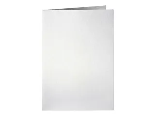 Correspondentiekaart Papicolor dubbel 105x148mm metallic parelwit 6 st - 1