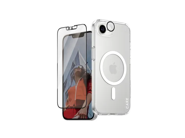 PanzerGlass | CARE by Flagship 3-in-1 Bundle iPhone 16e, Apple,