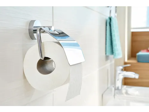 Toiletrolhouder Tesa Smooz 40315 met deksel