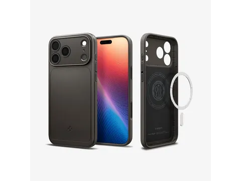 Thin Fit MagFit Apple iPhone 17 Pro Hoesje MagSafe Back Cover Gunmetal