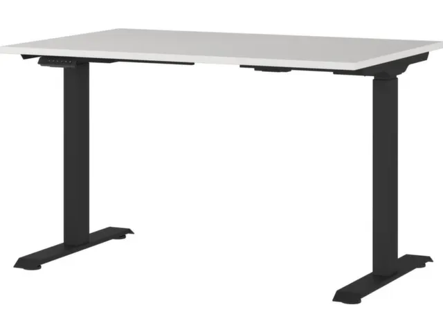 Elektrisch ihv bureau,HxBxD 720-1200x1200x800mm,blad lichtgrijs