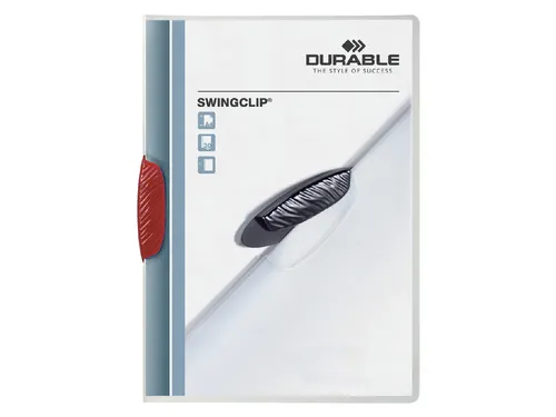 Klemmap Durable 2260 swingclip rood A4 3mm