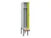 locker met bank,voor scheiding van kleding,HxBxD 2120x300x815mm,1vak