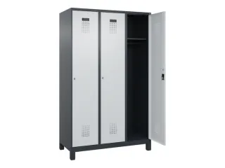 locker,HxBxD 1950x1200x500mm,3vak,vak B 400mm,cil.-slot,voeten - 2