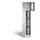 Lockerkast 1800x320x500mm 1x4 vakken Cilinderslot, Sokkel, RAL7021