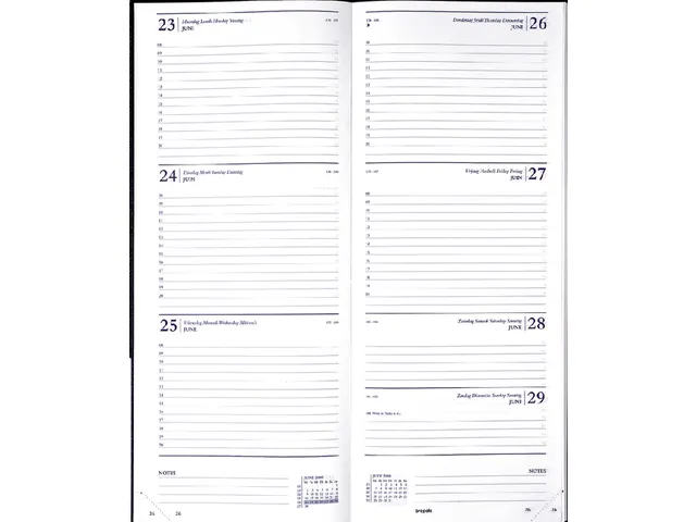 Agenda 2026 Brepols Saturnus Lima long 7 jours/2 pages noir