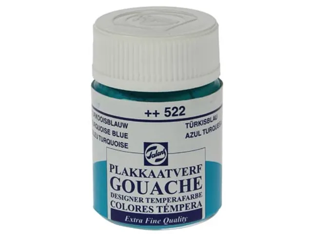 plakkaatverf Extra Fijn flacon van 16 ml, turkooisblauw