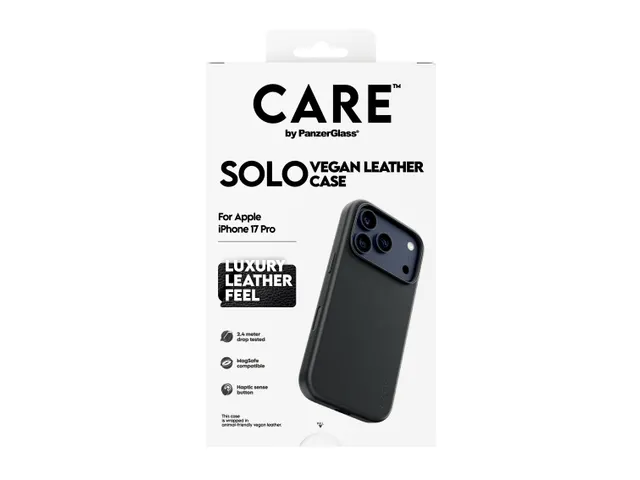 PanzerGlass CARE Solo Case Black iPhone 17 Pro Hoesje