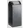 Afvalverzamelaar Zelfblussend 60 Liter 800X320X320Mm Klemring Zilver