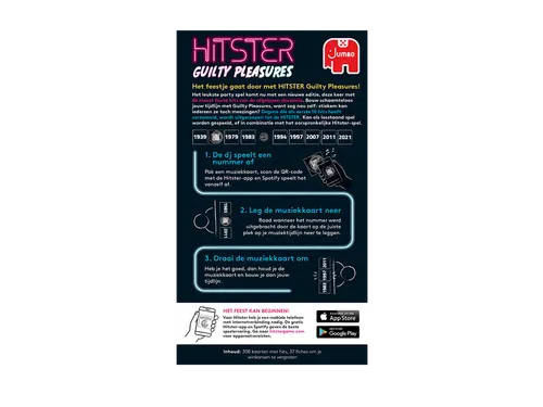 Jumbo Muziekspel Hitster Guilty Pleasure 16+
