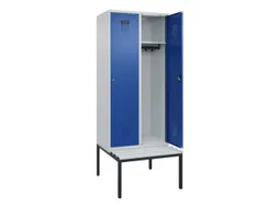 locker met bank,HxBxD 2120x800x815mm,2vak,vak B 400mm,cilinderslot