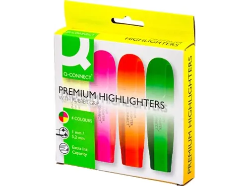Premium Markeerstift Assorti 4 Stuks