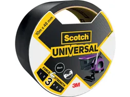 ducttape Universal, ft 48 mm x 10 m, zwart