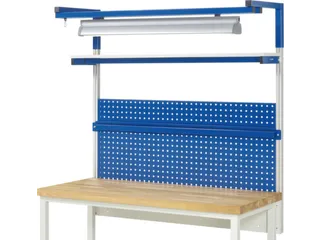 opbouwelement,v. werkbank,HxBxD 1380x1500x350mm,draagverm. 100kg,staal - 1