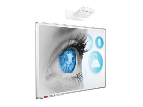 Beschrijfbaar Projectiebord 120x214cm Mat wit 16:9