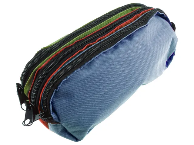 Trousse Kangaro 3 compartiment bleu/rouge/vert