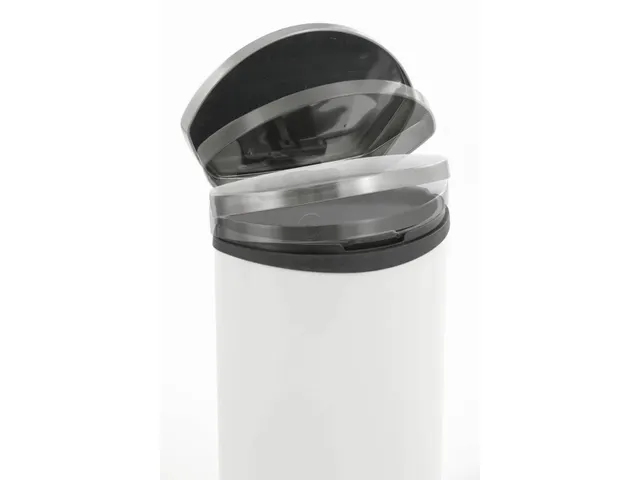 Pedaalemmer Shell Bin 6 Liter Wit Mat RVS