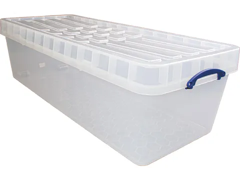 Opbergdoos 134 Liter XL Transparant Stapelbaar