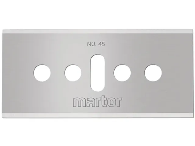 Reservemes Martor Industrie mesje nr. 45 rechthoekig 10 stuks