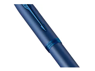 Vulpen Parker IM Monochrome Blue Stainless Steel Medium Blauwe inkt - 5
