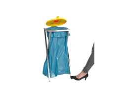 Rvs Afvalverzamelaar 120 Liter Zak 900x400x450mm Voetpedaal Deksel