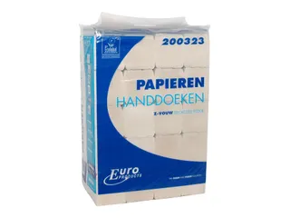 Handdoekpapier 200323 Euro Z-fold RN 2-laags 23x25cm 3800 Stuks - 1