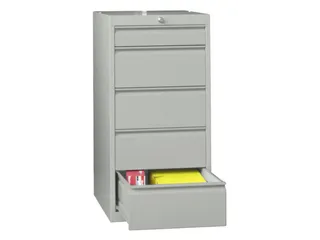 ladekast HxBxD 1000x500x600mm 7laden slot RAL7035 front RAL7035 - 2