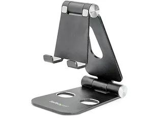 Telefoonhouder / tablethouder universeel multi angle opvouwbaar zwart - 1