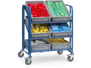 Eurobakkenwagens 2392 250kg 6 Eurobakken 600x400mm Ral5007 - 2