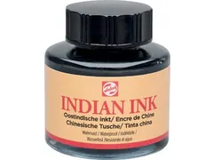 Oost-indische inkt, flesje van 30 ml, zwart