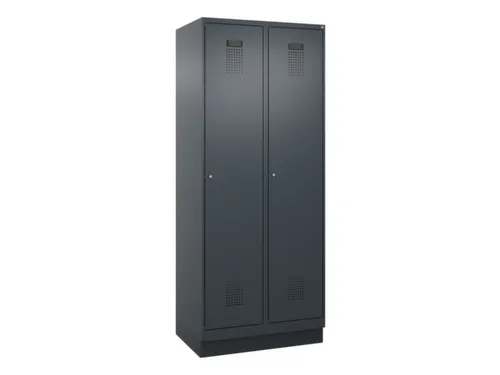locker,HxBxD 1950x800x500mm,2vak,vak B 400mm,cil.-slot,sokkel