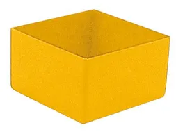 Inzetbak HxLxB 63x108x108mm Polystyreen Geel 50 stuks