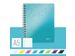 Notitieboek Leitz WOW A5 spiraal PP lijn ijsblauw