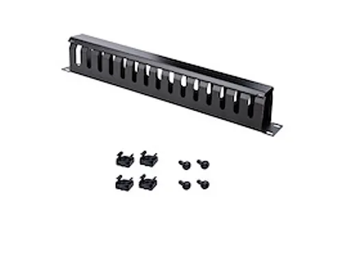 1U Horizontale Kabelgoot met Deksel voor 19 inch Server Rack