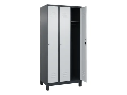 locker,HxBxD 1950x900x500mm,3vak,vak B 300mm,cil.-slot,voeten