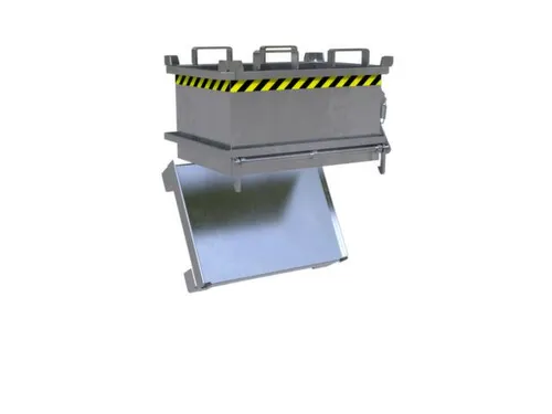 mini-bodemklepcontainer,HxLxB 625x600x800mm,0,13m³,inrijbeugel,staal