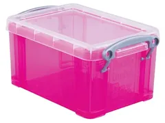 Opbergdoos 0,7 Liter Transparant Roze