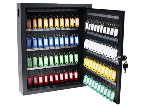 Sleutelkast Pavo Deluxe 80 haken 450x381x83mm Donkergrijs