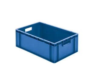 Euronorm-stapelbak 40l 210x600x400mm Wanden/bodem Gesloten Blauw - 1