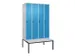 locker voor scheiding van kleding,HxBxD 2120x1200x815mm,4vak