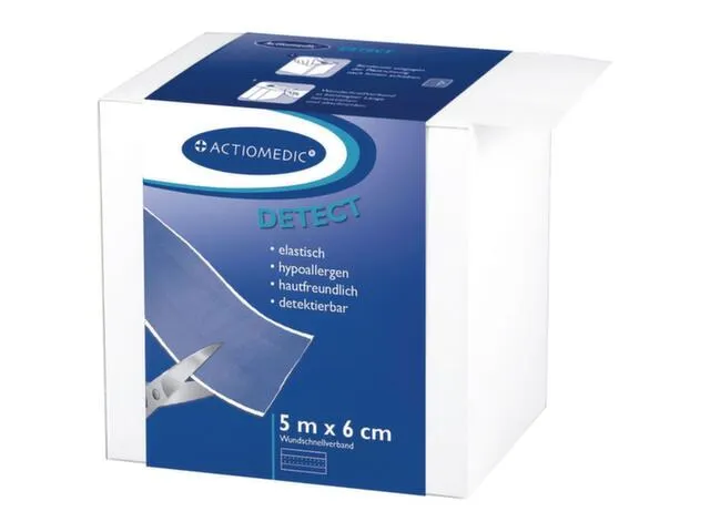 Snelverband Detecteerbaar Waterafstotend Lxb 5mx60mm Blauw