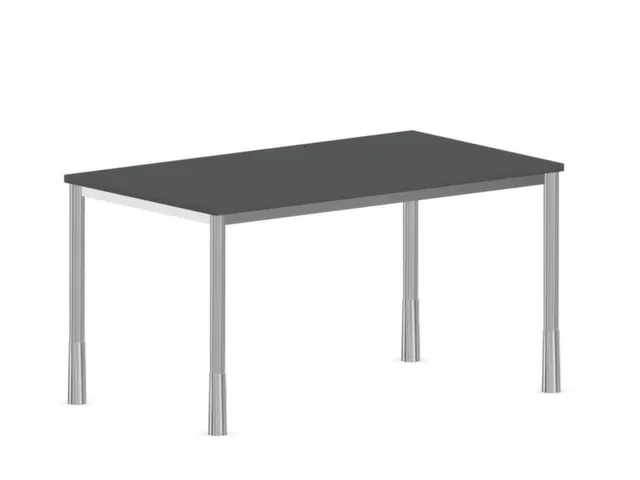 In hoogte verstelbaar bureau,HxBxD 720-840x1400x800mm,MS-donkergrijs