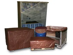 Afdekhoes 300x1250x850mm Pe-Folie Met Elastiek Bruin