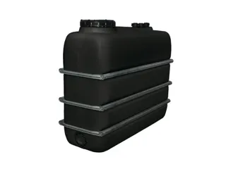 Opslagtank Ruimtebesparend Pe Hxlxb 1690x2070x720mm 2000 Liter Zwart - 1