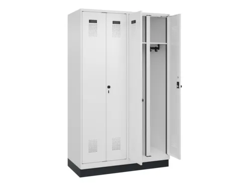 locker voor scheiding van kleding,HxBxD 1950x1200x500mm,4vak