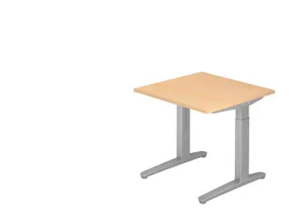 In hoogte verstelbaar bureau,HxBxD 680-850x800x800mm,blad esdoorn - 1