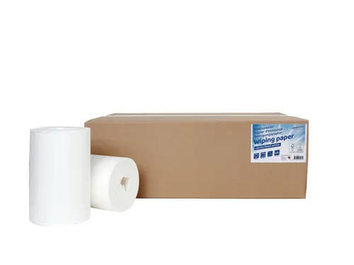 Poetspapier Cleaninq mini 1-laags 20cmx120m Wit 12 rollen