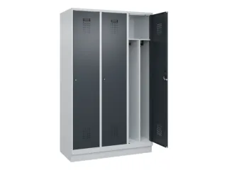 locker voor scheiding van kleding,HxBxD 1950x1200x500mm,3vak - 1