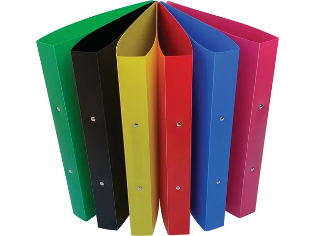 ringmap, voor ft A4, uit PP, 2 ringen van 25mm, geassorteerde kl